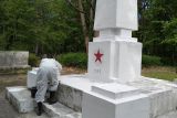 Восстановление стелы на советском военном кладбище Пила-Лешкув